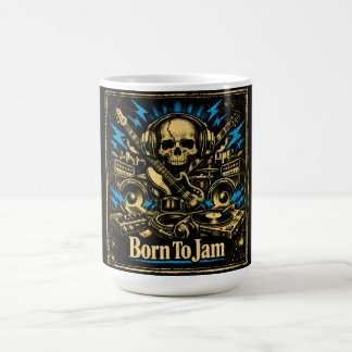Born To Jam – 即興演奏 音楽 ソウル コーヒーマグカップ