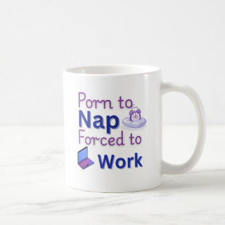 Born to Nap - 仕事に贈るユーモア溢れる面白ギフト コーヒーマグカップ