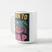 Born To Nap Mug コーヒーマグカップ (正面左)