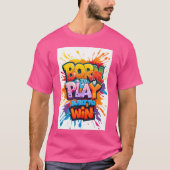 Born to Play Built to Win Sportsee retro Tシャツ (正面)