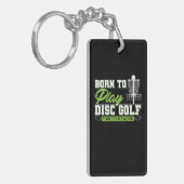 Born to Play Disc Golf キーホルダー (正面左)