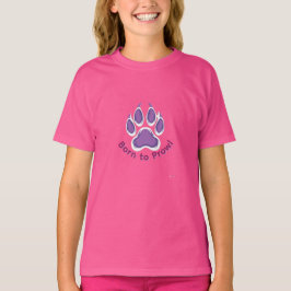 Born to Prowl アライグマの足跡 Tシャツ