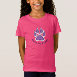 Born to Prowl アライグマの足跡 Tシャツ
