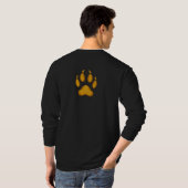 Born to Prowl – ゴールデン・アライグマの前足パーカー Tシャツ (裏面フル)