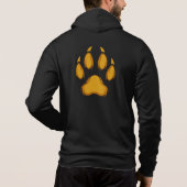 Born to Prowl – Golden Raccoon Paw Hoodie パーカ (裏面)