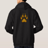 Born to Prowl – Golden Raccoon Paw Hoodie パーカ (裏面)