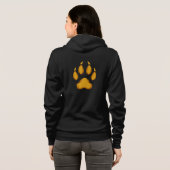 Born to Prowl – Golden Raccoon Paw Hoodie パーカ (裏面フル)
