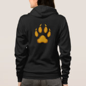 Born to Prowl – Golden Raccoon Paw Hoodie パーカ (裏面)