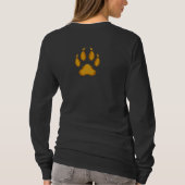Born to Prowl – Golden Raccoon Paw Hoodie Tシャツ (裏面)