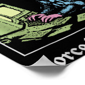 Born To Quest Forced To Clock In Funny Office Fant ポスター (角)