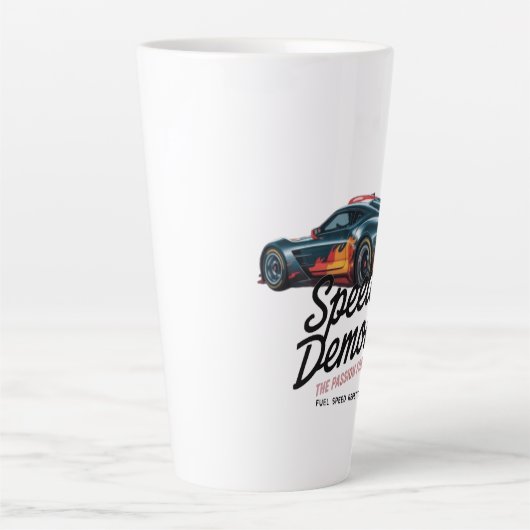 Born to Race, Forced to Work カフェラテマグ (正面)