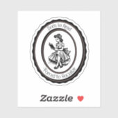 Born to Read, Forced to Socialize Sticker シール (シート)