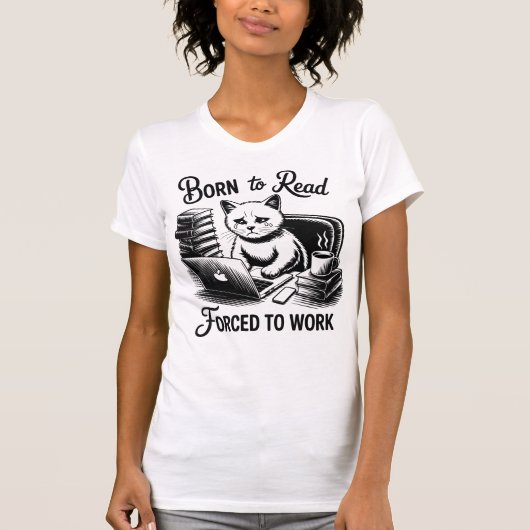 Born to Read Women's Fitted Tシャツ (正面)