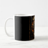 Born to Ride 50th Birthday Motorcycle Skull Mug コーヒーマグカップ (左)
