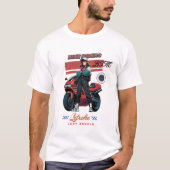 Born to ride-biker, adventure lover for fearless  tシャツ (正面)