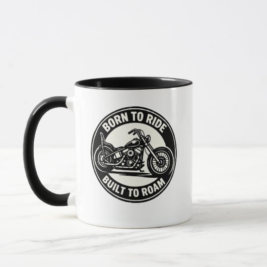 Born to Ride Built to Roam Chopper Mug マグカップ (左)