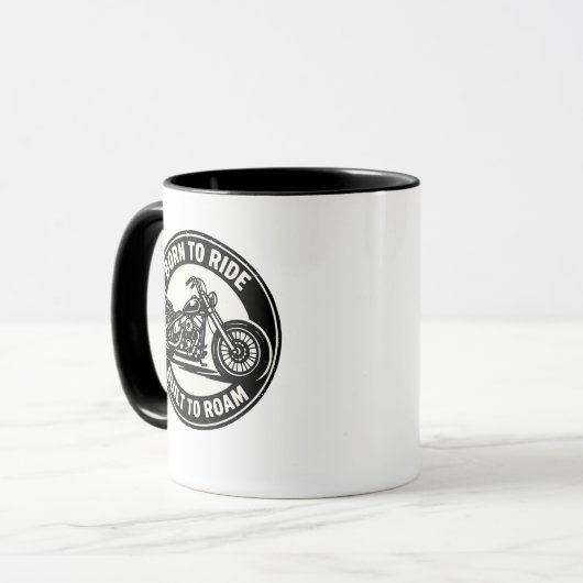 Born to Ride Built to Roam Chopper Mug マグカップ (正面左)