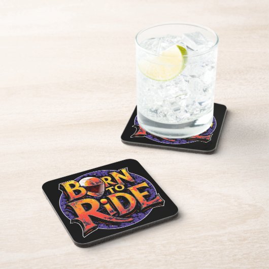 Born to Ride hard plastic coaster コースター (右側)