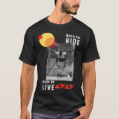 Born to Ride - Skateboard Urban Streetwear Graphic Tシャツ (正面)