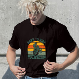 Born To Ride Vintage Motocross T-Shirt Tシャツ