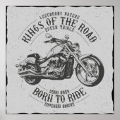 Born to Ride Wallart ポスター (正面)