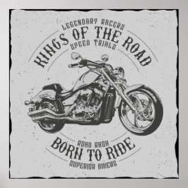 Born to Ride Wallart ポスター