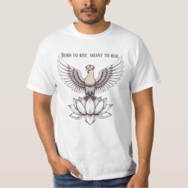 Born to Rise, Meant to Heal – 励ましの看護師 Tシャツ