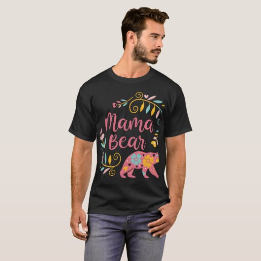 Born to Roam with Bears – Adventure  Tシャツ (正面フル)