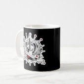 Born To Rock Guitar Rock and Roll Tattoo Music Mug コーヒーマグカップ (正面左)