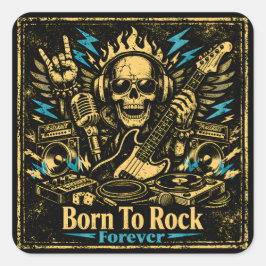 Born To Rock – Rock Music DNA Pride スクエアシール