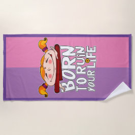 Born to ruin your life ビーチタオル