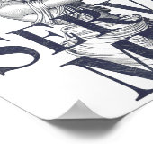 Born To Serve Men Funny Boss Girl Motivational Art ポスター (角)