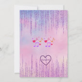 Born to Shine, Party Time, KPOP Girl Band Birthday 招待状 (裏面)