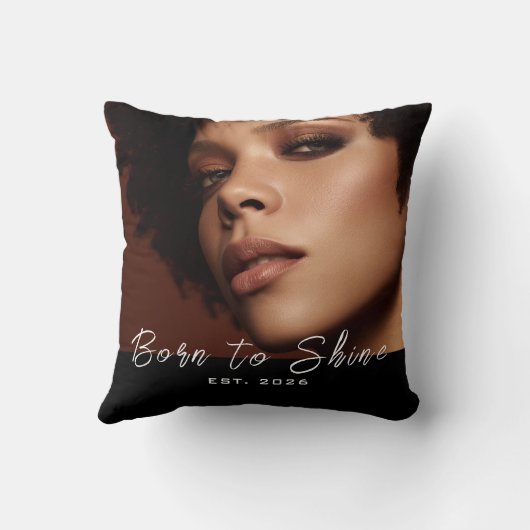 Born to Shine Photo Script クッション (裏面)