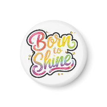 Born to Shine Pride | LGBTQ+ レインボー 引用アート