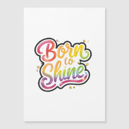 Born to Shine Pride | LGBTQ レインボー 引用 アート 