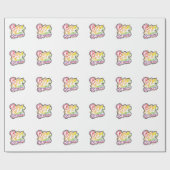 Born to Shine Pride | LGBTQ Rainbow Quote Art  ラッピングペーパー (フラット)