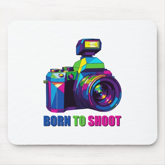 BORN TO SHOOT マウスパッド (正面)