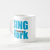 born to sing コーヒーマグカップ (正面左)