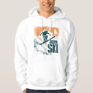 Born to Ski | ヴィンテージ スキー デザイン パーカ
