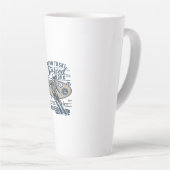 Born To Ski Forced to work カフェラテマグ (右アングル)