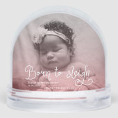 Born to Sleigh Baby Photo Birth Stats Christmas (裏面)