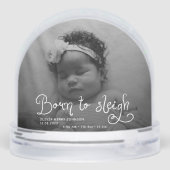 Born to Sleigh Baby Photo Birth Stats Christmas (裏面)