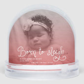 Born to Sleigh Baby Photo Birth Stats Christmas (裏面)
