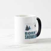 Born To Snownoard Winter Sports モーフィングマグカップ (正面右)