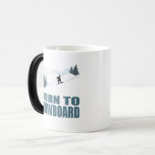 Born To Snownoard Winter Sports モーフィングマグカップ (正面左)