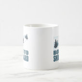 Born To Snownoard Winter Sports モーフィングマグカップ (中央)