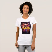 Born to Sparkle 2026 Disco Ball Happy New Year Tシャツ (正面フル)