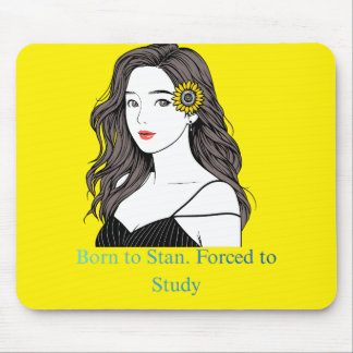 Born to Stan – K-Pop Aesthetic Girl Mouse Pad マウスパッド