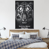 Born to stand fearless キャンバスプリント (インサイチュ (寝室))